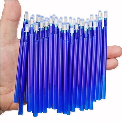 Large Capacity Ink,Erasable Pen 0.5mm Push Automatic Gel Pen Washable Handle Magic Erasable Refills Rods Longer Writing School