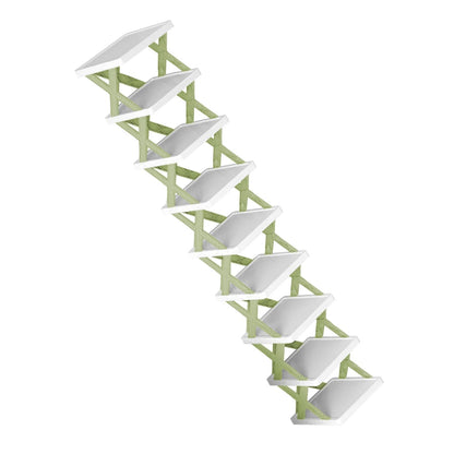 9Tier Narrow Entryway Shoe Rack Free Standing Vertical Shoe Organizer Plastic Shoes Storage Shelf Closet Hallway
