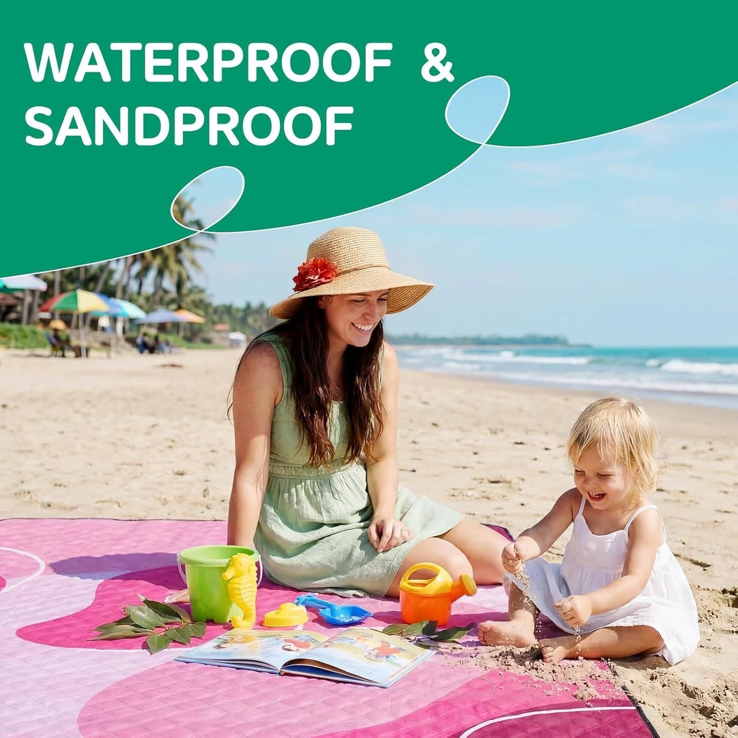 Waterproof Picnic Blanket Outdoor Camping Beach Mat Extra Large Foldable Car Essential Roadtrip Gadget Rv Accessories Glamping Tent Gear Must Haves Hiking Stuff Backpacking Necessities Gift