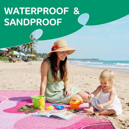 Waterproof Picnic Blanket Outdoor Camping Beach Mat Extra Large Foldable Car Essential Roadtrip Gadget Rv Accessories Glamping Tent Gear Must Haves Hiking Stuff Backpacking Necessities Gift