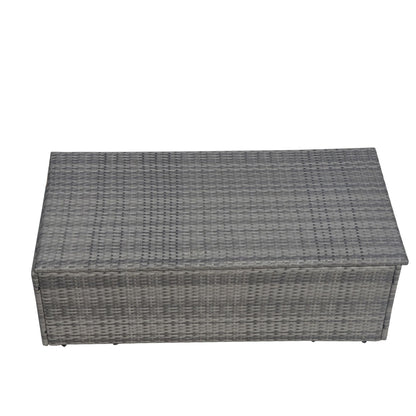 Direct Wicker Outdoor Patio Conversation Set with Storage Box with Cushion