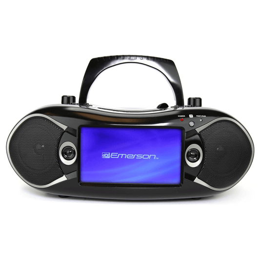 Emerson 7" Bluetooth DVD Boombox with AMFM Radio & Stereo Speakers