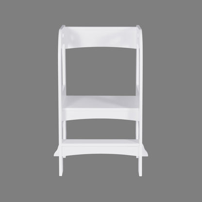 Child Standing Tower;  Step Stools for Kids;  Toddler Step Stool for Kitchen Counter;  White