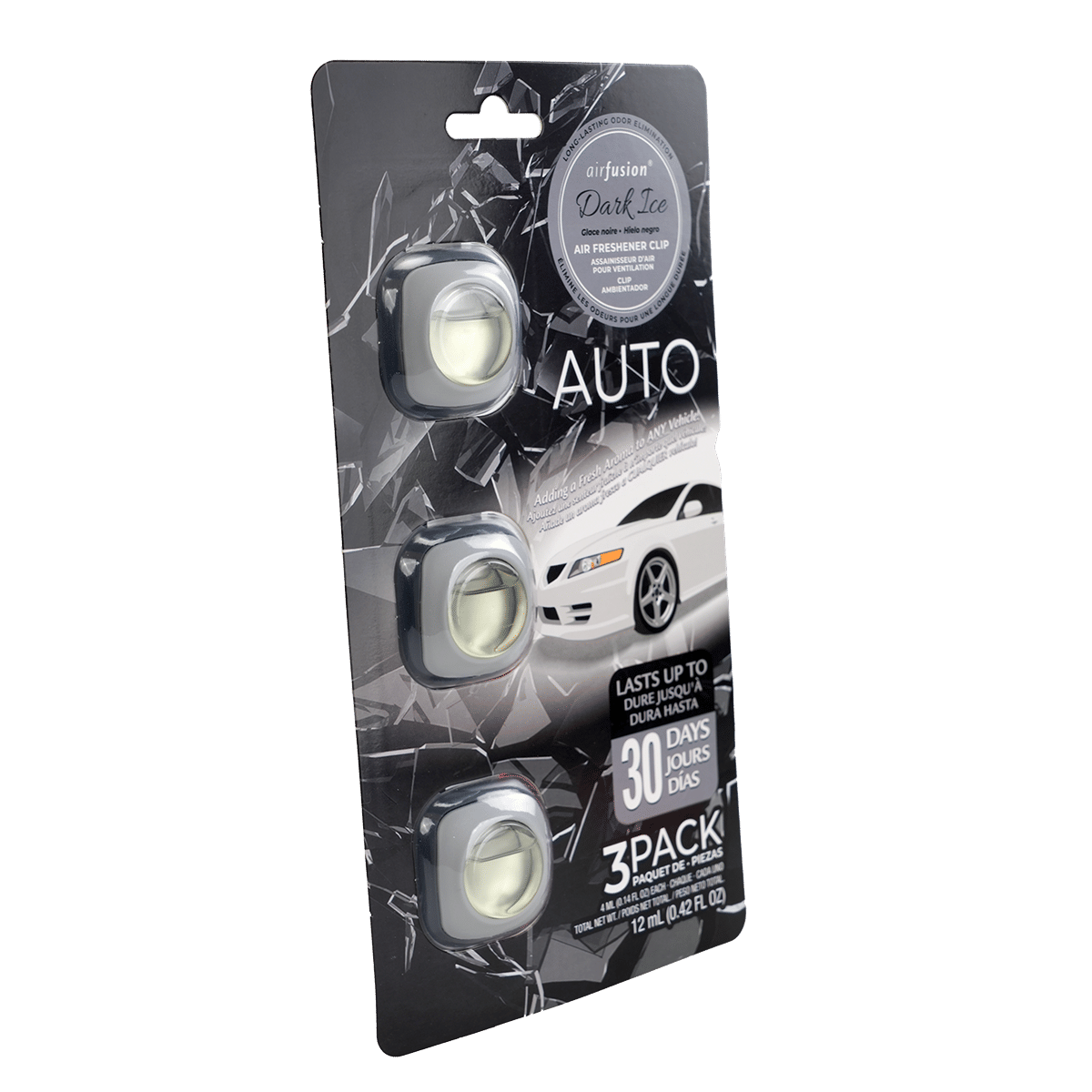 3 Pack Car Air Fresheners - Long Lasting Vent Clips For Men & Women, 3 Pack Up To 90 Days Fits All Car Refresher Odor Eliminator, New Car Scent Variety Pack