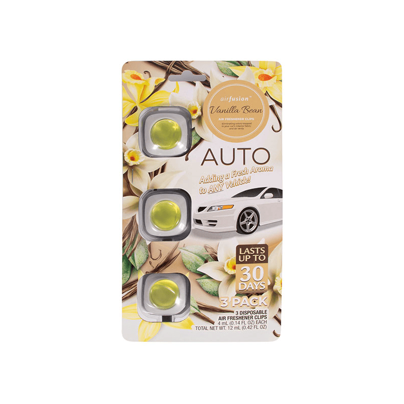 3 Pack Car Air Fresheners - Long Lasting Vent Clips For Men & Women, 3 Pack Up To 90 Days Fits All Car Refresher Odor Eliminator, New Car Scent Variety Pack
