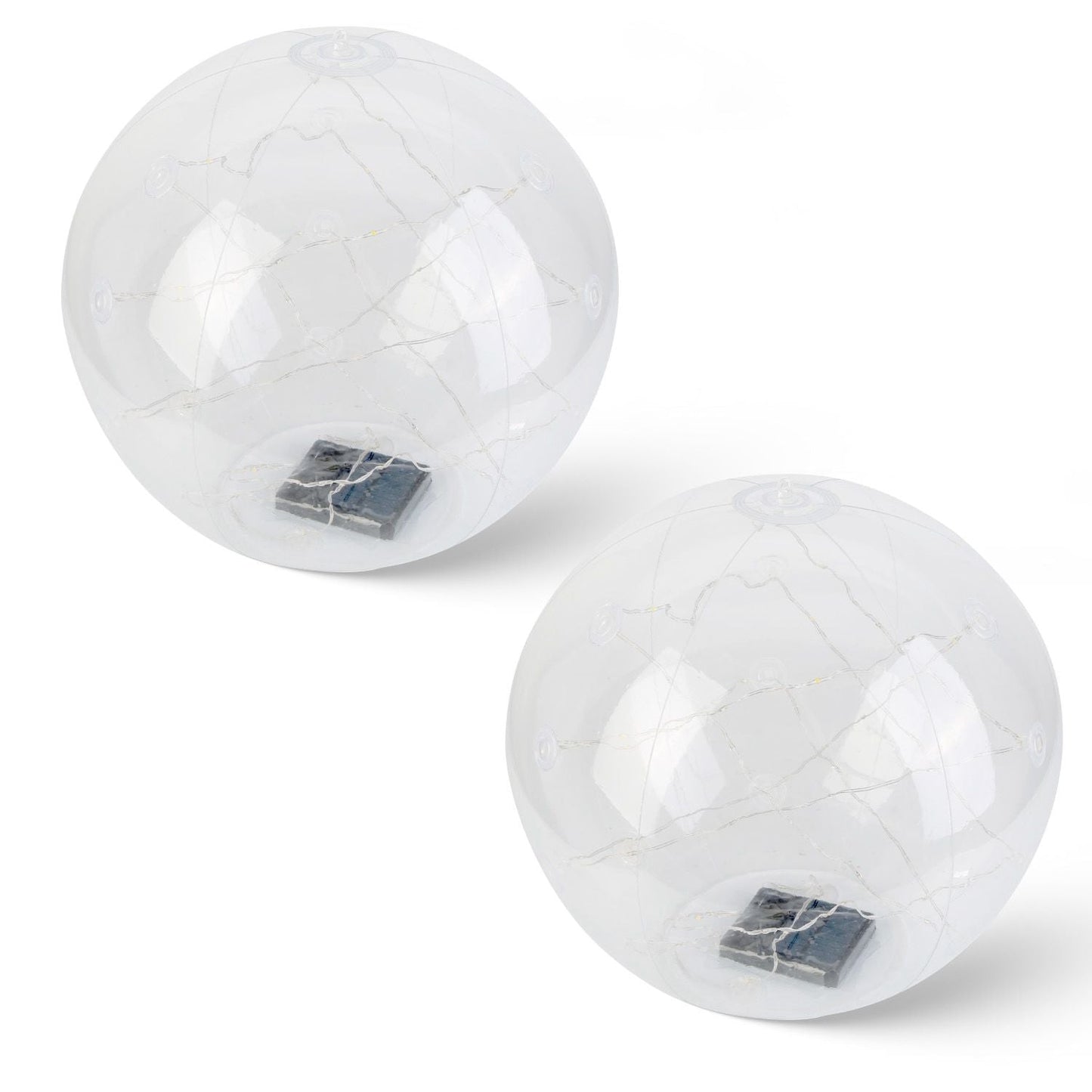 2Pcs Floating Pool Lights 14in Solar Powered Pool Balls IP68 Waterproof Inflatable Pool Decoration Lights with Remote Control 3 Light Modes Timer Adjustable Brightness