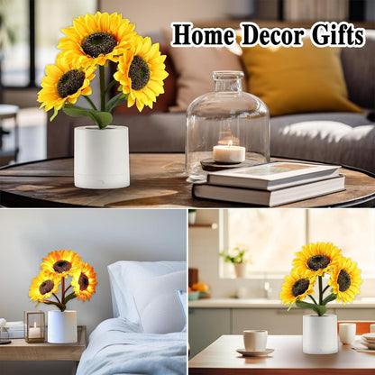 Sunflower Flower Lamp Gifts for Birthday Valentines Mothers Day Gifts for Women Mom Grandma Girlfriend Friend Wife Anniversary Birthday, Bedroom Bar Coffee Shop Sunflower Light Lamp Decor