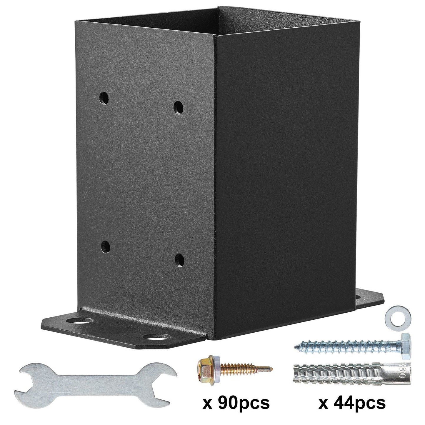 VEVOR 10 Pack 4x4 Post Base Brackets Heavy Duty Wood Post Fence Post Anchor