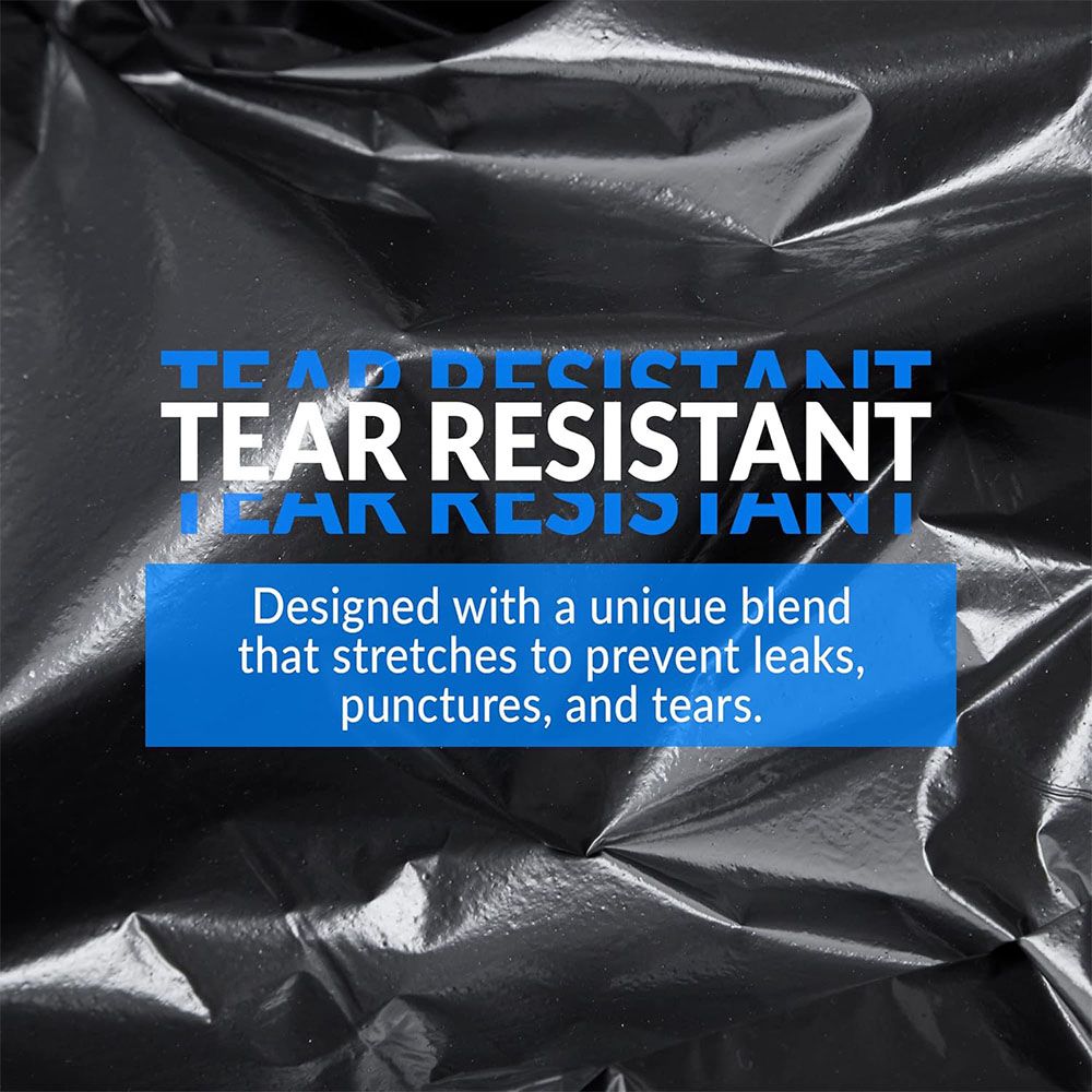 Boxed Disposable Garbage Bag 70 Pieces Puncture Tear Resistant Trash Bags, 39 Gallon Capacity, Multipurpose Cleaning Supplies For Industrial, Garden, Home, And Commercial Use - Durable, Leak-Proof