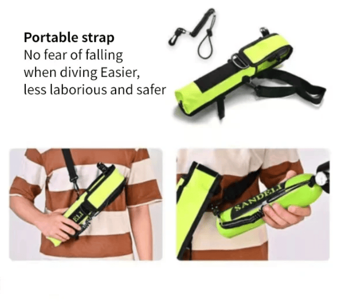 0.5L Scuba cylinder bag.  Protective back bag diving cylinder back bag snorkeling mask snorkeling tube diving cylinder, scuba diving, adult men and women