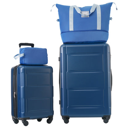 2 Piece Luggage Set with Bags Expanable Spinner Wheels ABS Lightweight Suitcase with TSA Lock 20inch+28inch