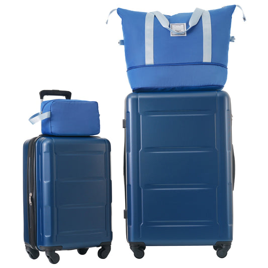 2 Piece Luggage Set with Bags Expanable Spinner Wheels ABS Lightweight Suitcase with TSA Lock 20inch+28inch