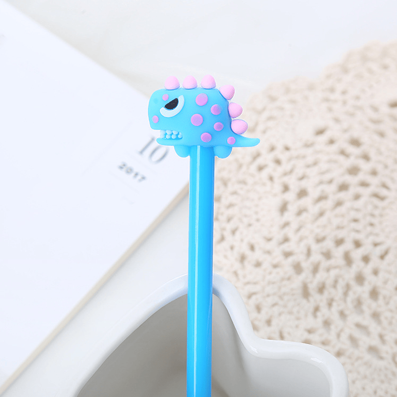1pc/4pcs Creative Cartoon Tyrannosaurus Water Based Signature Pen Neutral Pen Gel Pen Learning Office Stationery 0.5mm Black Refill