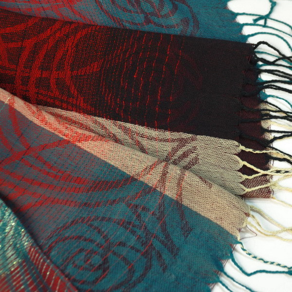 Blancho Bedding -Pa-a09-7 Moon & Stars & Roses Elegant Fashion Smooth Touch Tassel Ends Pashmina/Shawl/Scarf