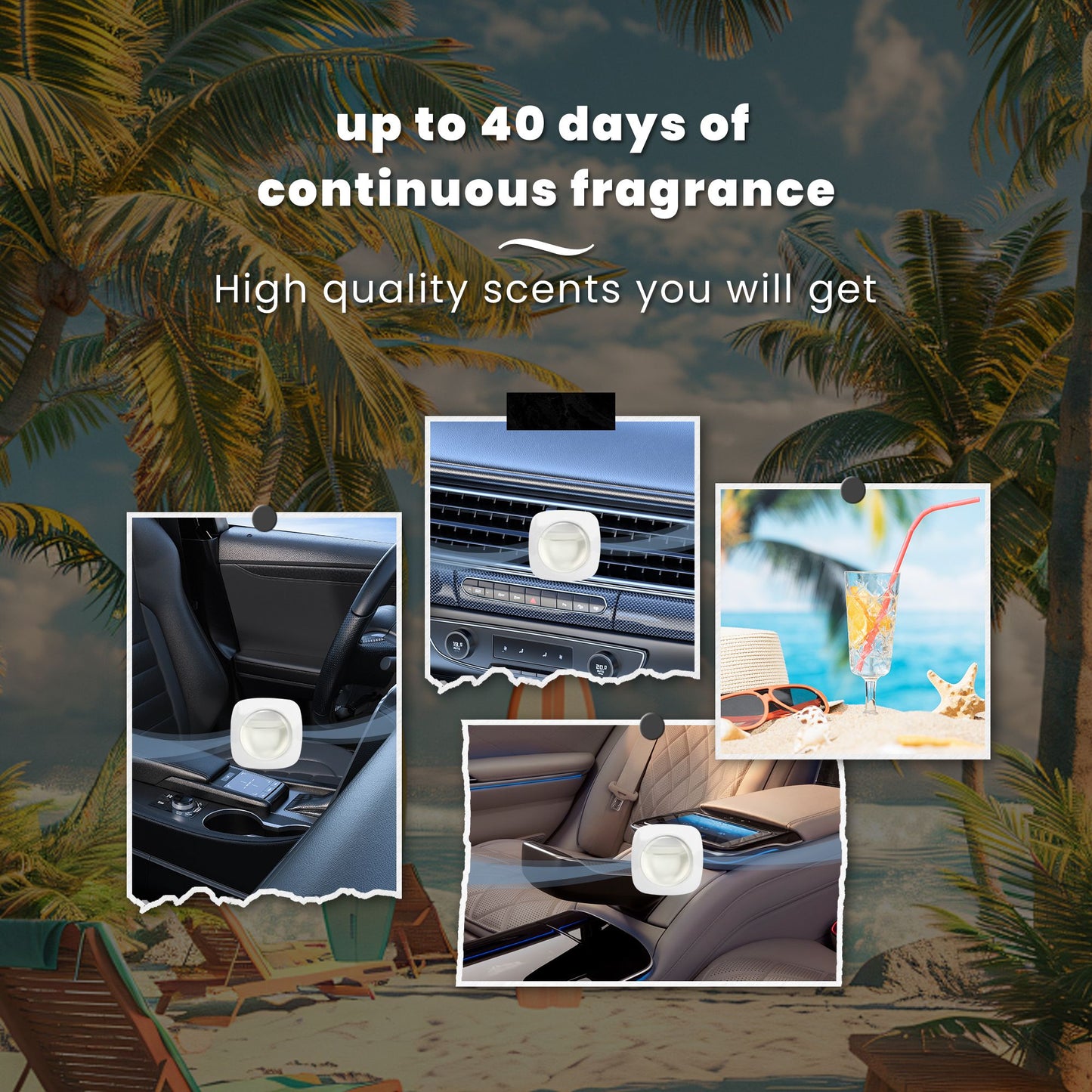 3 Pack Car Air Fresheners - Long Lasting Vent Clips For Men & Women, 3 Pack Up To 90 Days Fits All Car Refresher Odor Eliminator, New Car Scent Variety Pack