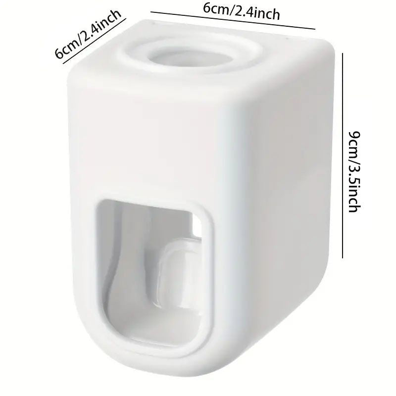 1pc Electric Toothbrush Holder Couple Toothbrush Holder Lazy Person Automatic Toothpaste Squeezing Device Wall Mounted Non Perforated Toothpaste Toothbrush Holder In Bathroom
