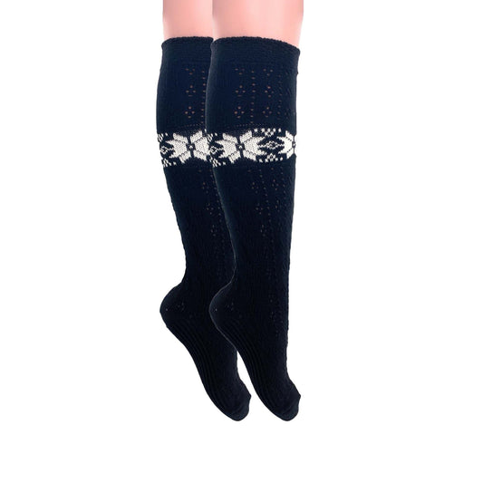 Cotton Knee High Knitted Socks for Women Novelty Knee Socks 1 Pair