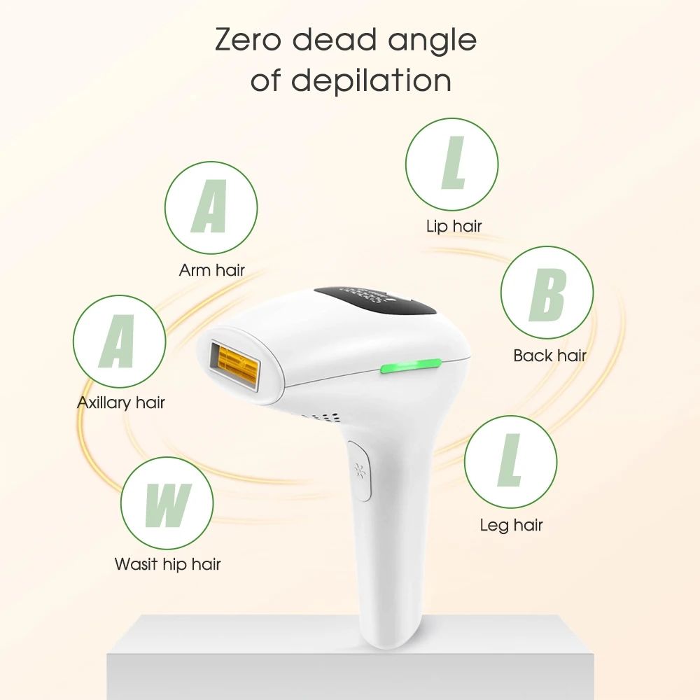 IPL Laser Hair Removal Device - 900,000 Flashes for Smooth Skin on Legs, Arms, and Bikini Line