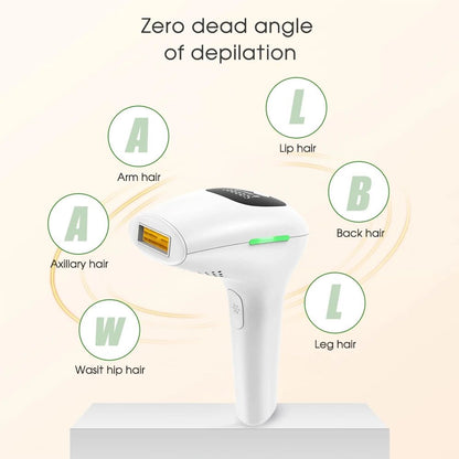 IPL Laser Hair Removal Device - 900,000 Flashes for Smooth Skin on Legs, Arms, and Bikini Line