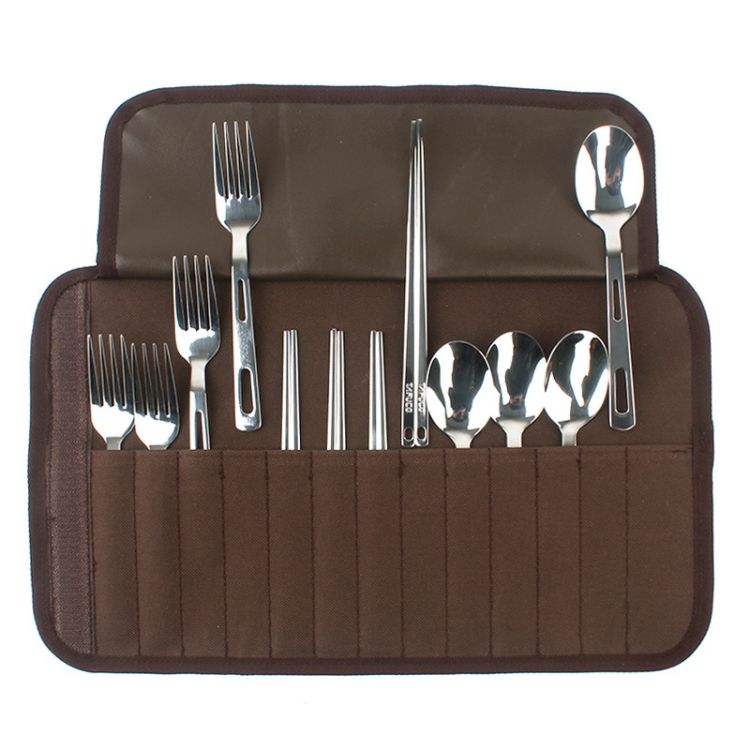Outdoor Tableware Set Camping Barbecue Tableware Picnic Bag