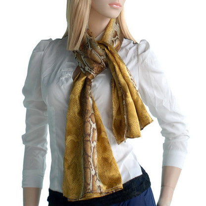 Blando Gold Boa Noble Fashion Delicately Soft Silky Scarf/Wrap/Shaw(Small)