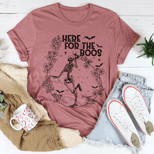 Here For The Boos Wine T-Shirt