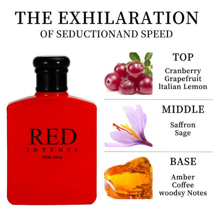 3.4 Oz Men's Eau DE Toilette Spray - Men's Cologne-woody & Spicy Masculine Scent - with Cranberry,litalian Lemon And Grapefruit - Medium intensity Perfume,Valentings's Day And Other Festivals