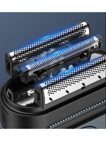 ZCYLPT Foil Shaver,Magnetic Electric Shaver for Men,Mini Reciprocating Portable with USB-C Rechargeable, Waterproof, Cordless, Double Floating Blade,Black