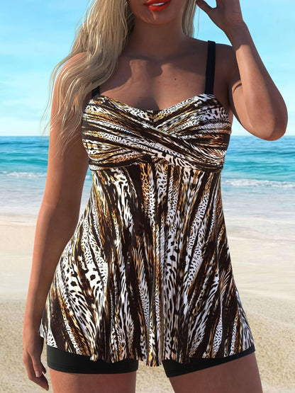 Women's two-piece casual swimsuit