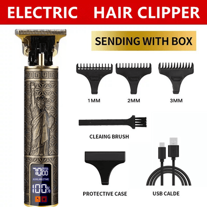 Professional Mens Hair Clippers Trimmer Machine Cordless Beard Electric Shaver