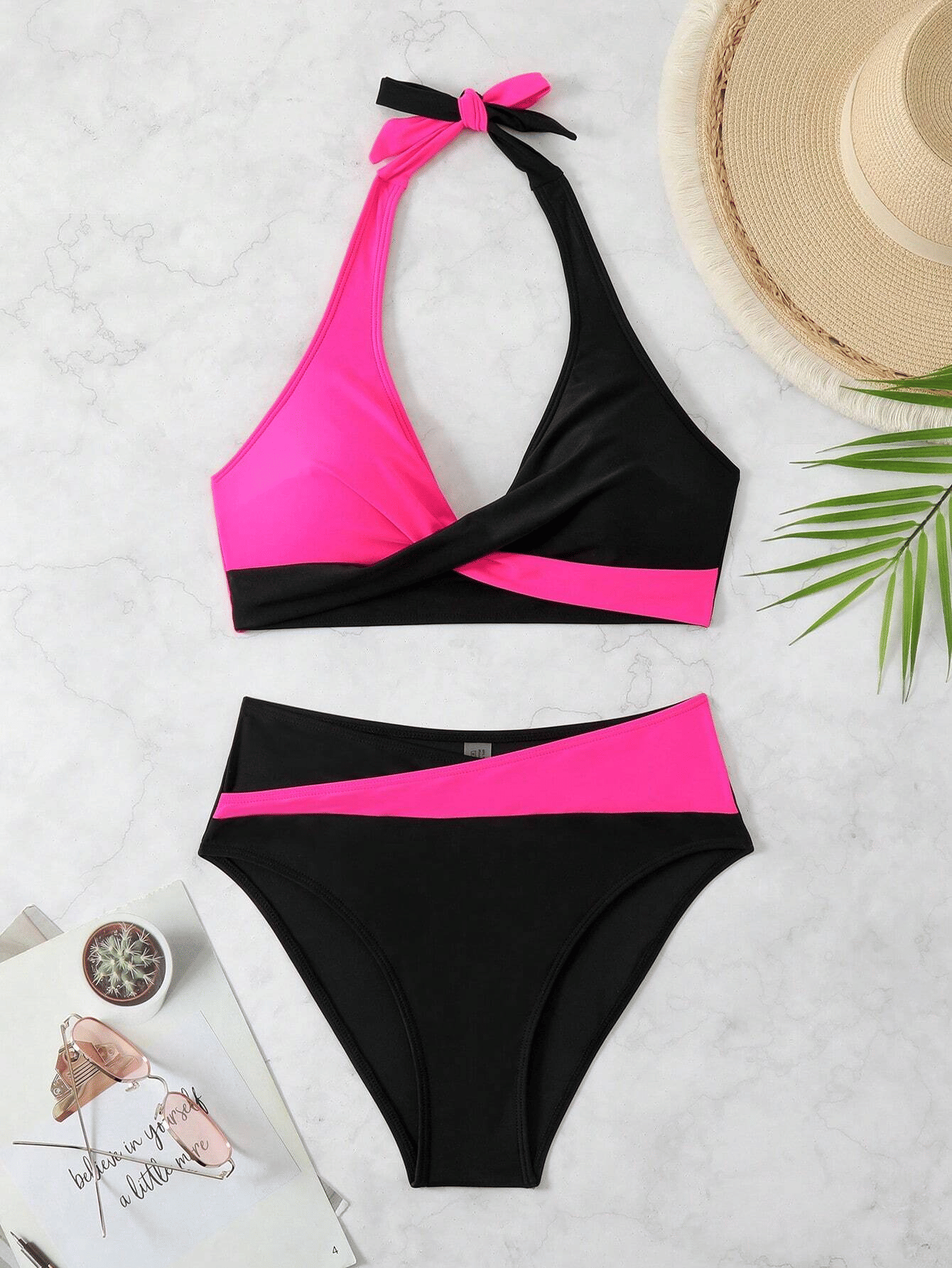 A bikini with a fashionable color