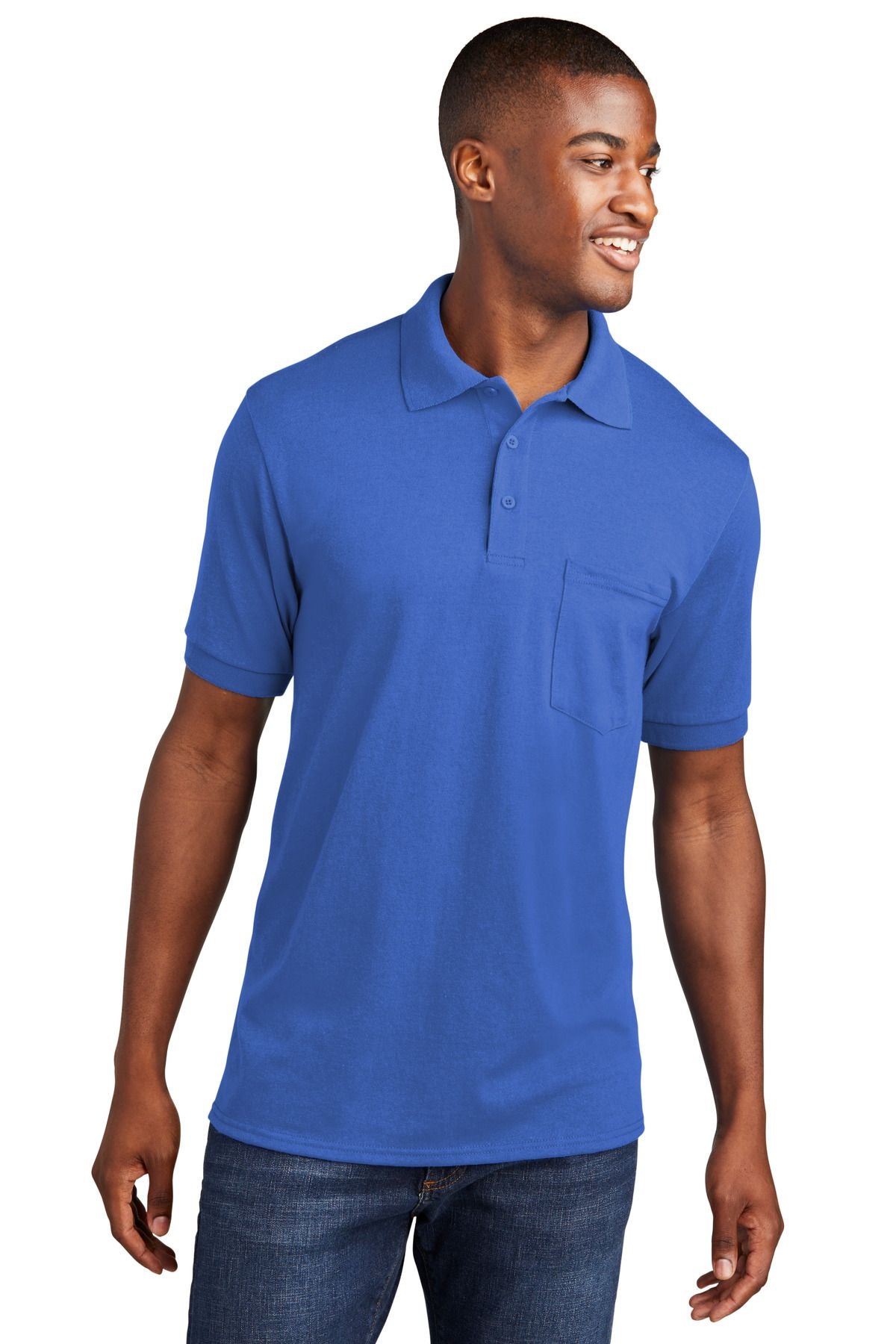 Port & Company Core Blend Jersey Knit Pocket Polo KP55P