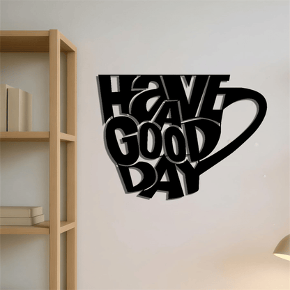 CIFbuy Modern iron Mug Wall Art Black Hanging Decor for Coffee Tea Lovers Kitchen Living Room Minimalist Home Accent(TikTok, temu pick-up service)