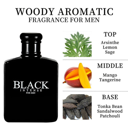 [Long-Lasting Eau De Toilette] Long-Lasting 3.4fl.oz Men's Eau De Toilette Spray - Sage,Absinthe,Lemon Flavor Perfume -Perfect for Dating,Daily Life,Parties,Gift Giving,Valentine's Day And Other