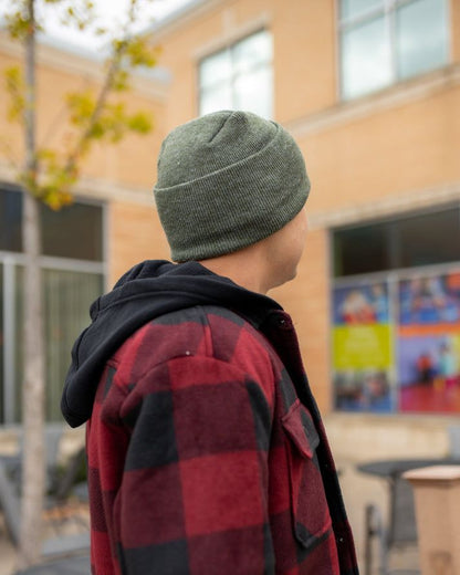 HAAKWEAR Theta-Stitch Cuffed Beanie - Designed and Made in USA (Patent Pending Design) - Forest Green
