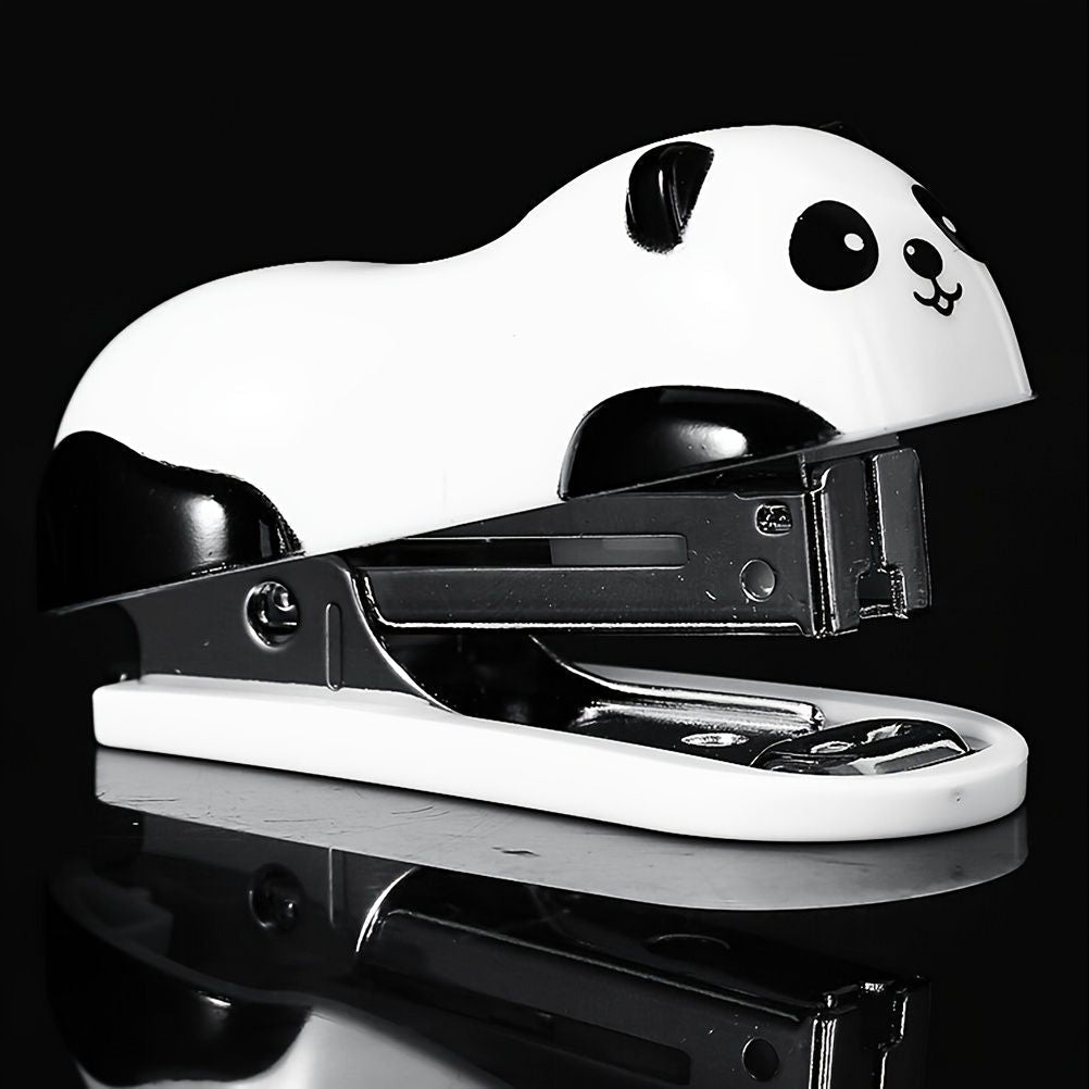 Panda Stapler, Cute Stapler Office Supplies Desktop Stapler Standard Pretty Accessories Commercial Business Decoration Desktop Office Handheld Stapler, School Office Supplies
