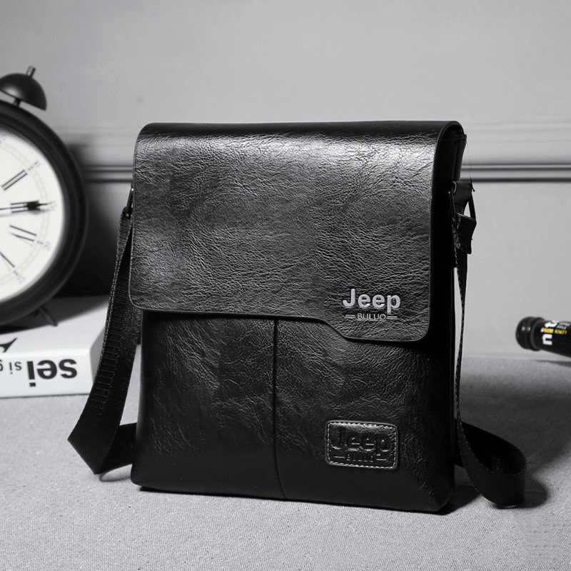 New Vertical Casual Briefcase Men's Business Document Bag Messenger Bag Shoulder Bag Card Bag Wallet