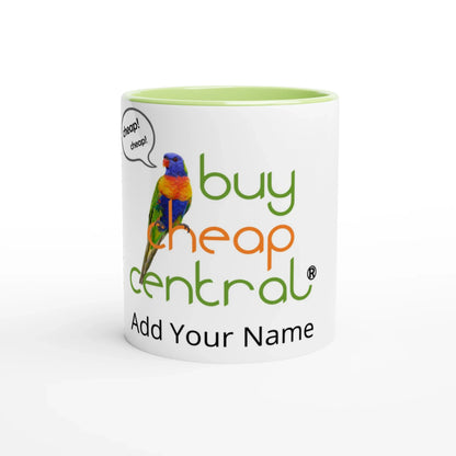 White 11oz Ceramic Mug with Color Inside