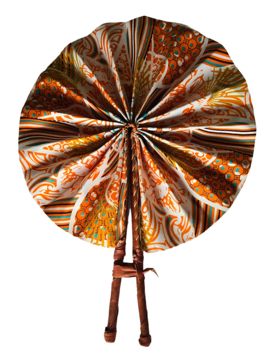 Ghanaian Fabric Fan - AB099