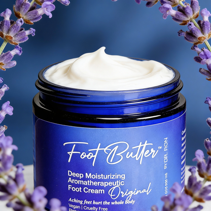 Lavender & Jasmine Foot Butter – Deep Moisturizing Foot Cream for Dry, Tired Feet