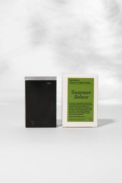 Gardener’s Charcoal Soap – Deep Cleansing Bar | Cedar & Lime