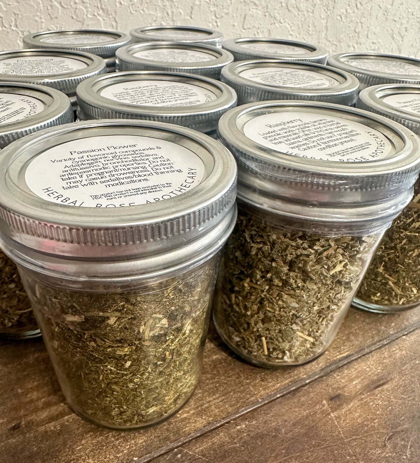 Dried Herbs Small Jars