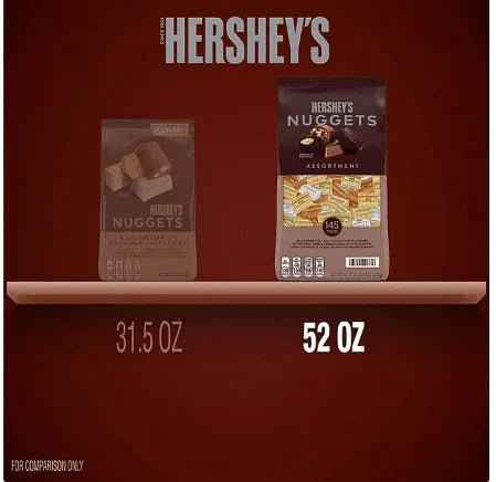 HERSHEY'S NUGGETS Assorted Chocolates – 52 oz, 145 Pieces