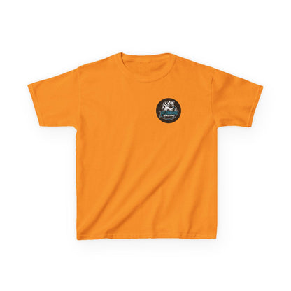 Fleming Racing Logo Kids Tee | Race Car Checkered Flag