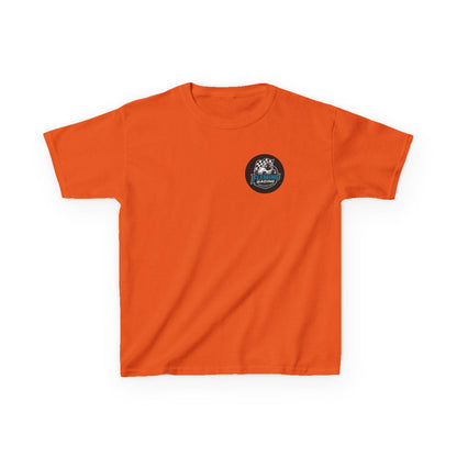 Fleming Racing Logo Kids Tee | Race Car Checkered Flag