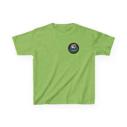 Fleming Racing Logo Kids Tee | Race Car Checkered Flag