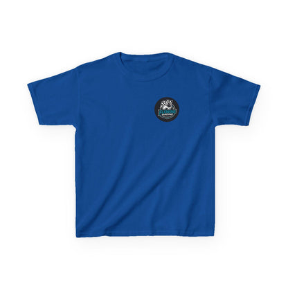Fleming Racing Logo Kids Tee | Race Car Checkered Flag