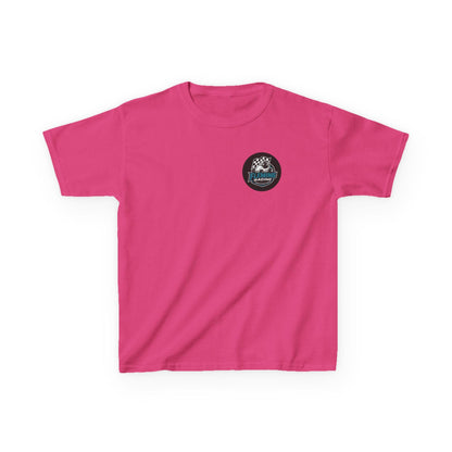 Fleming Racing Logo Kids Tee | Race Car Checkered Flag
