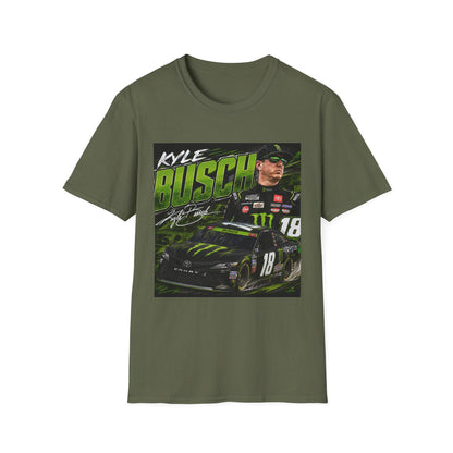 Kyle Busch Racing Graphic T-Shirt | NASCAR Driver Helmet Car Design