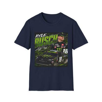Kyle Busch Racing Graphic T-Shirt | NASCAR Driver Helmet Car Design